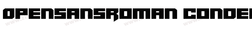 0penSansRoman Conden字体转换